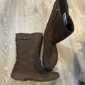 Merrell Women's Brown Leather Boots size 9 with zipper closure